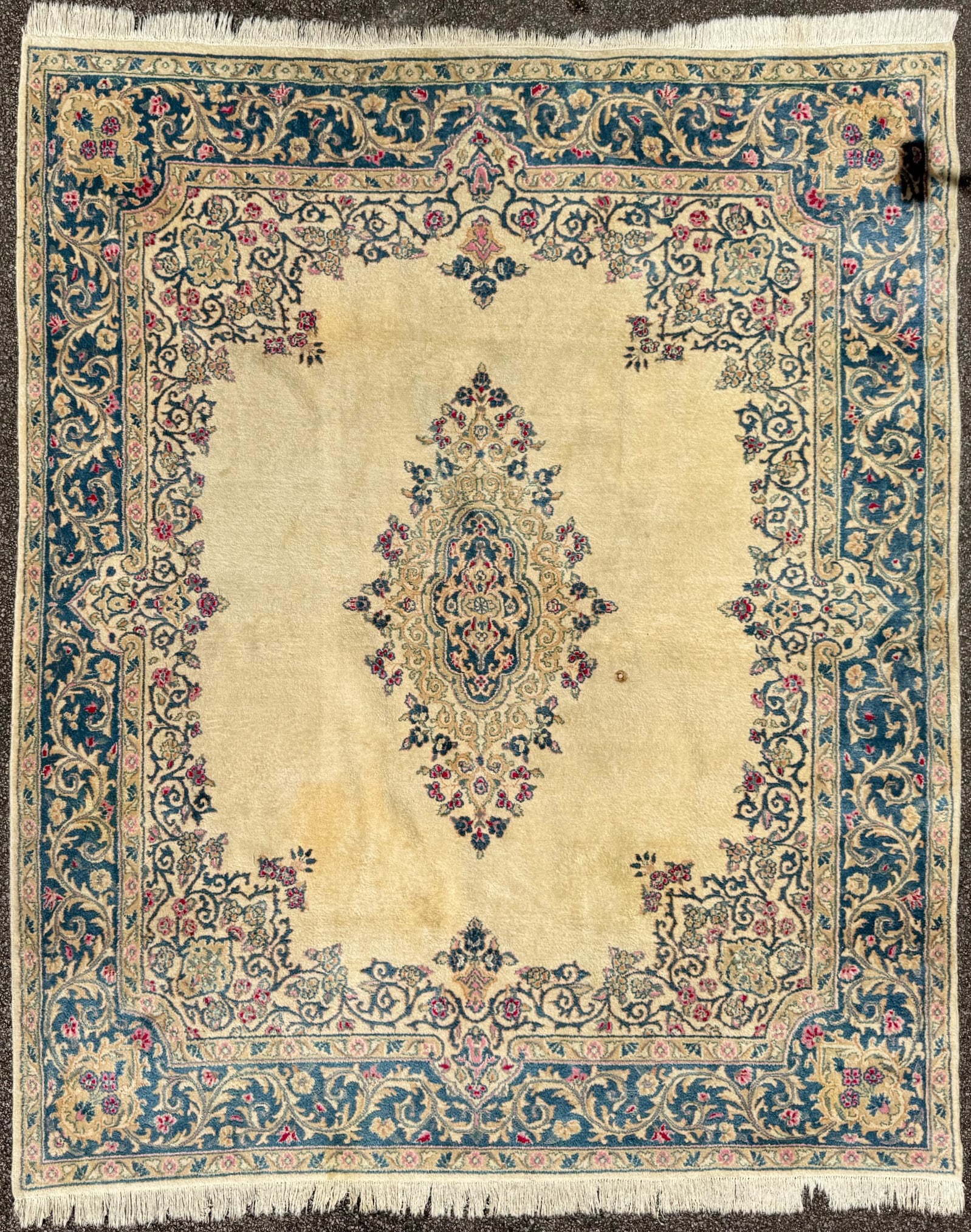ANTIQUE PERSIAN KERMAN HAND KNOTTED RUG, 8.2 x 9.9 (249cm x 297cm) (1 of 5)