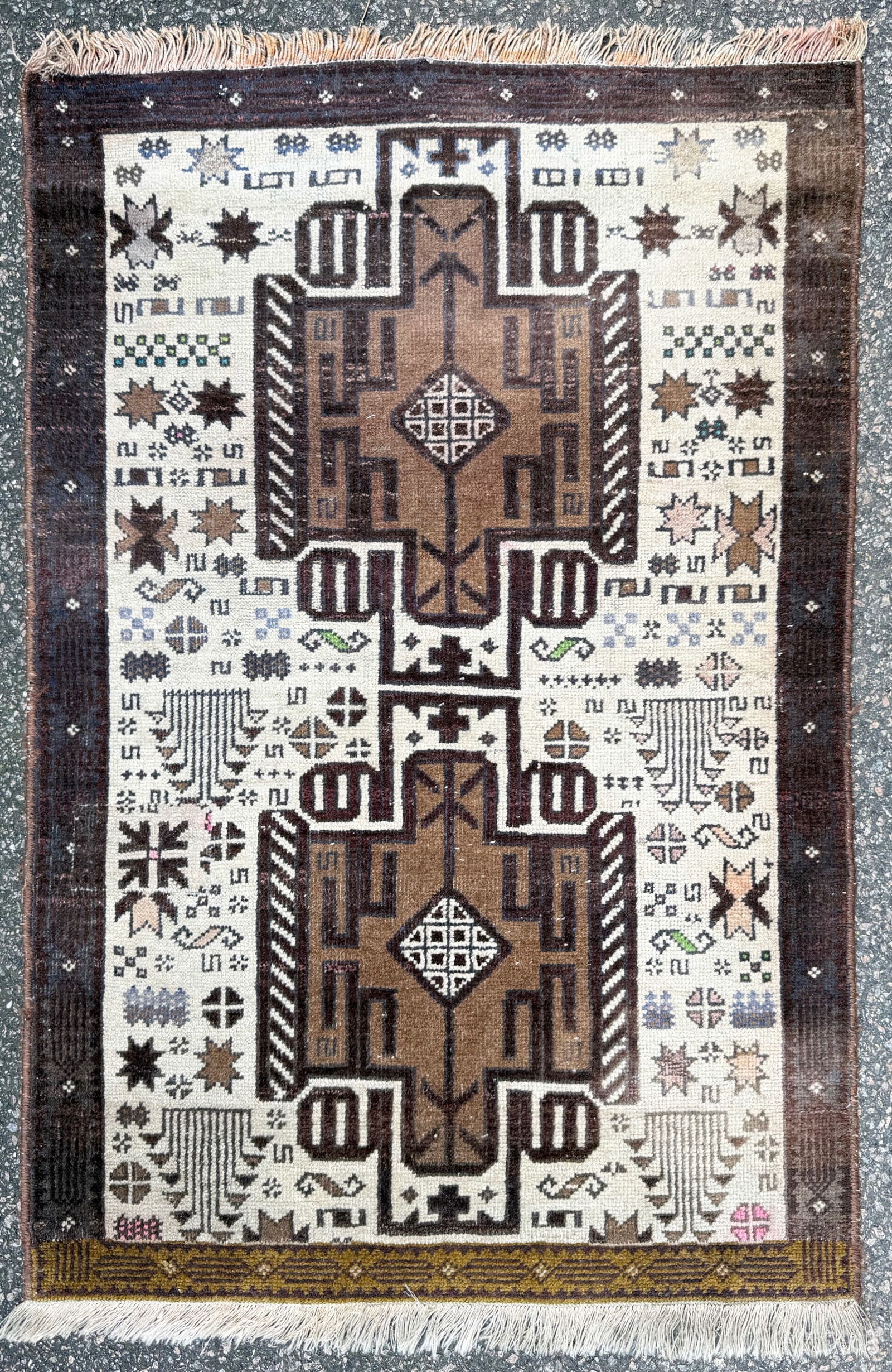 AFGHANI BALOUCH HAND KNOTTED RUG, 2.5 x 3.10 (76cm x 117cm) (1 of 5)