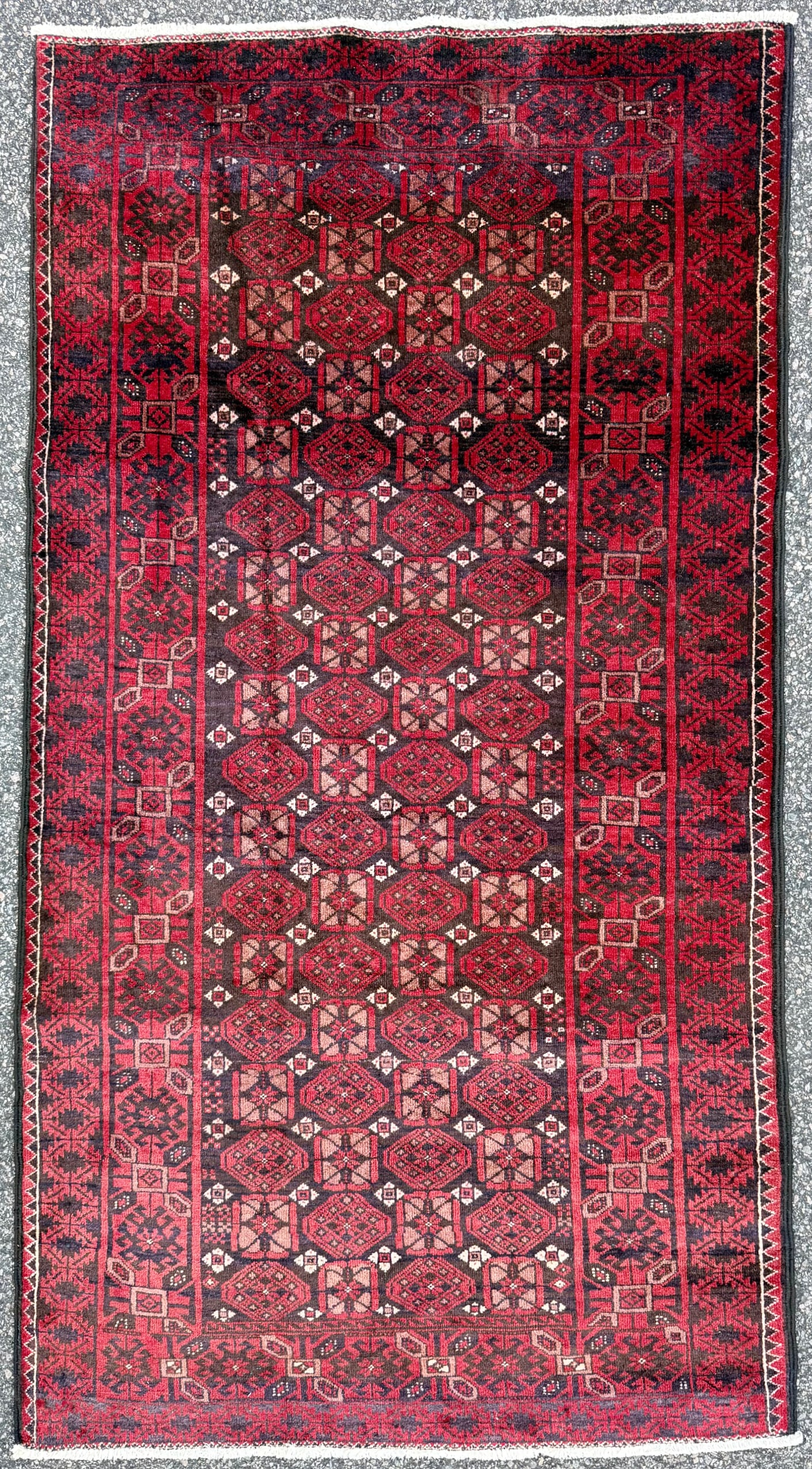 TURKEMAN HAND KNOTTED RUG, 3.5 x 6.3 (104cm x 191cm) (1 of 5)