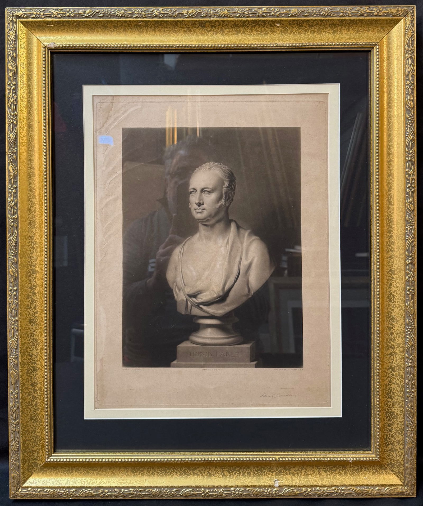 PORTRAIT OF HENRY EARLE, AFTER HENRY CORBOULD (1787-8144) AND ENGRAVED BY SAMUEL COUSINS, SIGNED IN (1 of 9)