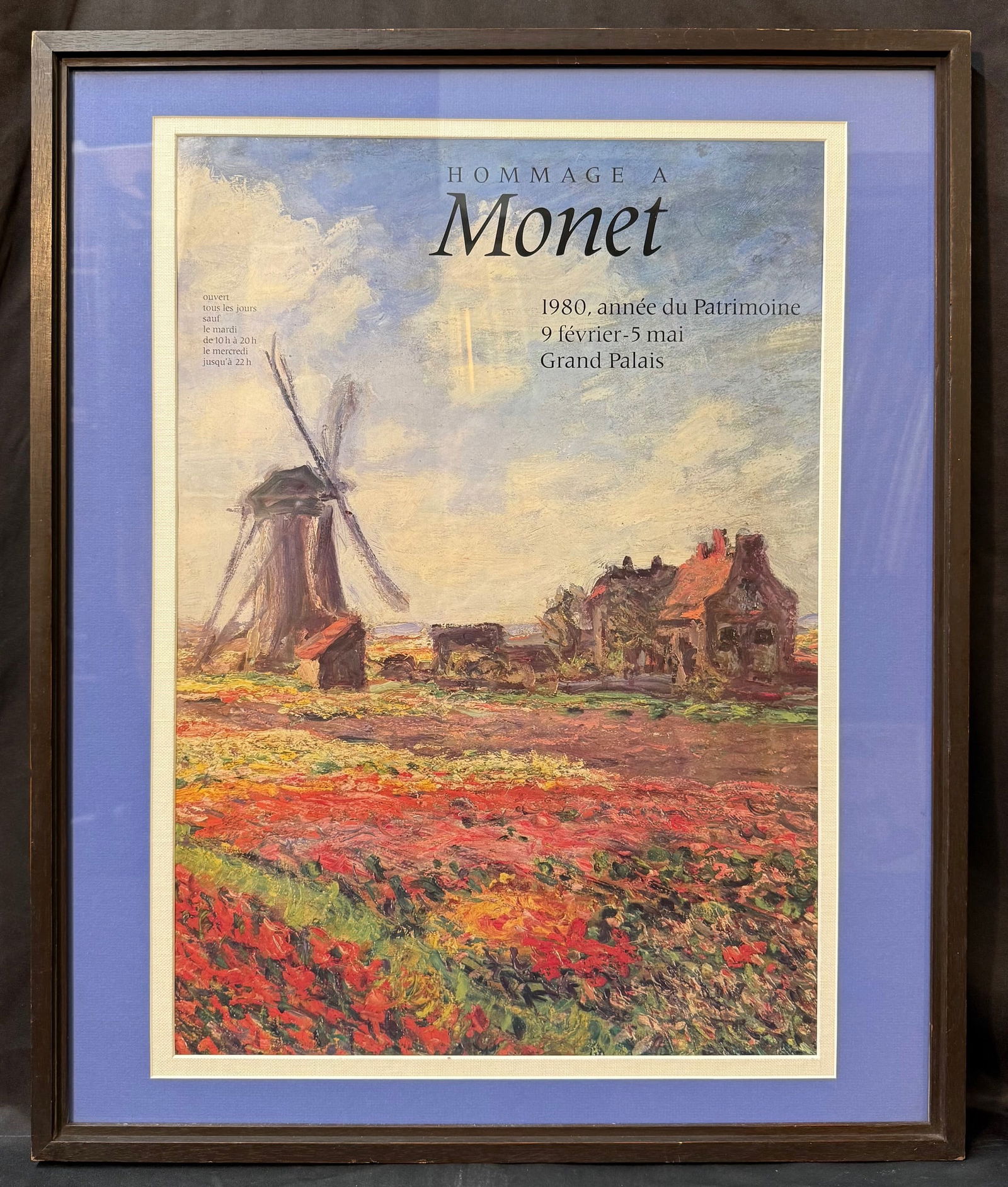 HOMMAGE A MONET, GRAND PALAIS EXHIBITION POSTER, 1980, 23IN x 27.5IN (58cm x 70cm) (1 of 9)