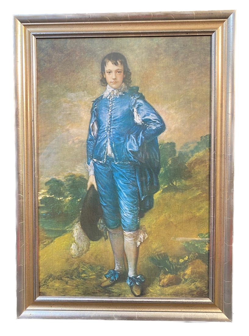THOMAS GAINSBOROUGH (1727-1788) FRAMED PRINT TITLED THE BLUE BOY – 20IN x 27IN, 51cm x 69cm (1 of 3)
