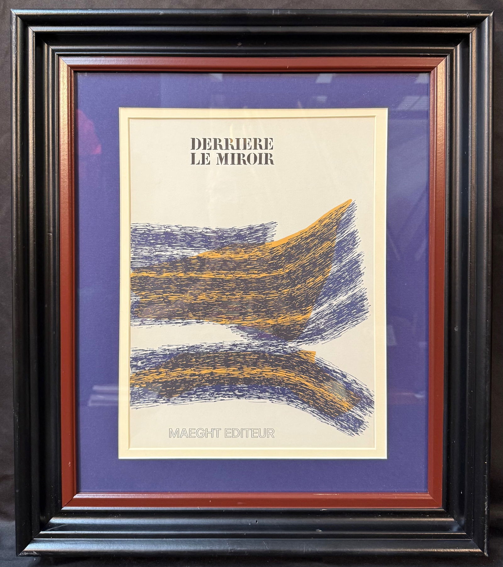 RAOUL UBAC (1910-1985) ORIGINAL UNTITLED LITHOGRAPH, 21IN X 24IN (53cm x 61cm): Untitled lithograph by French Belgian artist Raoul Ubac (1910-1985). This piece was produced in 1971 on Velin paper in Paris by Gallery Maeght Paris, for the cover of Derriere le Mirior, issue number