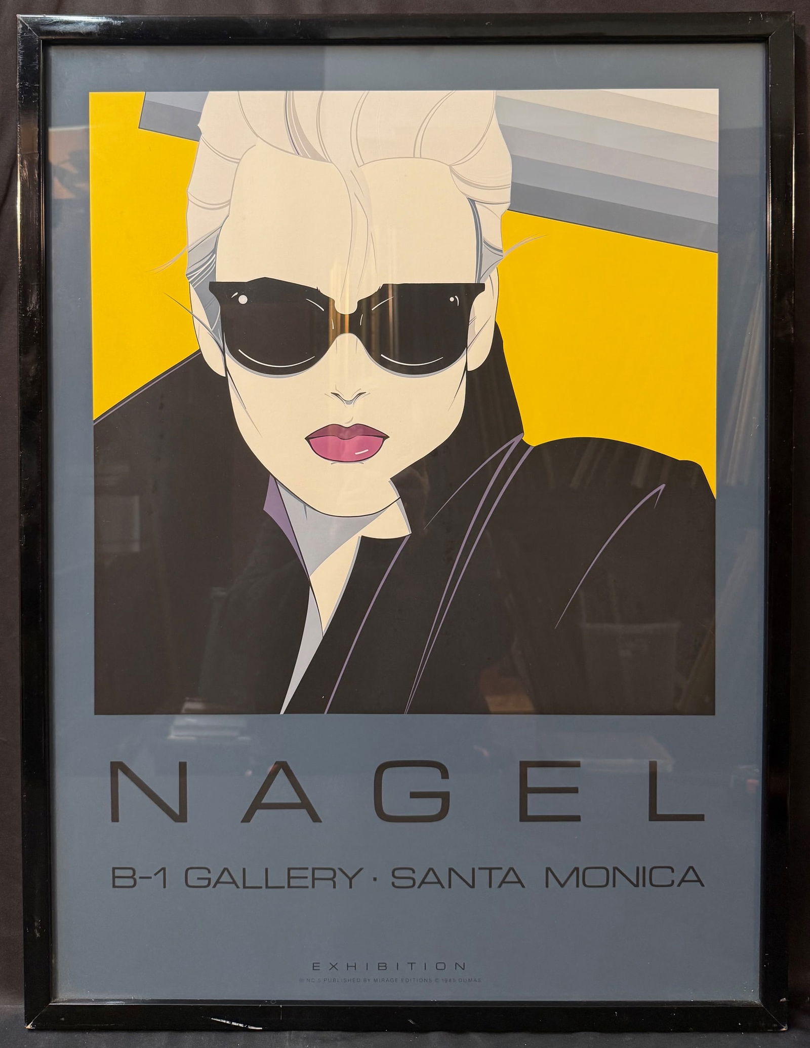 PATRICK NAGEL (1945-1984) ORIGINAL EXHIBITION POSTER FOR THE B-1 GALLERY, 25IN x 33IN (64cm x 84cm) (1 of 4)