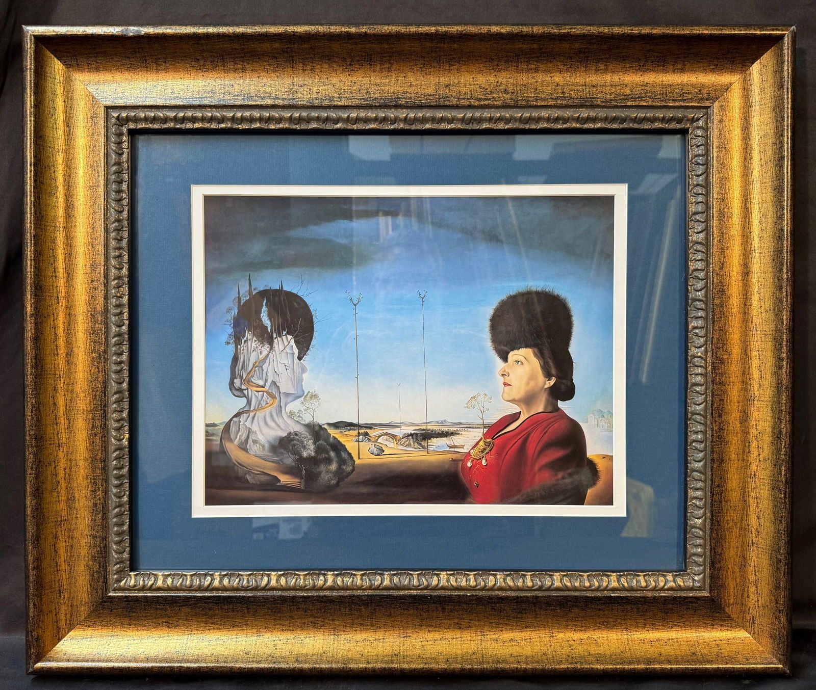 SALVADOR DALI (1904-1989) LITHOGRAPH TITLED PORTRAIT OF MRS STYLER-TAS, 22IN x 26IN (56cm x 66cm): Salvador Dali (1904-1989) authorized lithograph which is titled Portrait of Mrs Styler-Tas. This piece is after the original which was painted in 1945 and is now part of the collection at the Staatlic