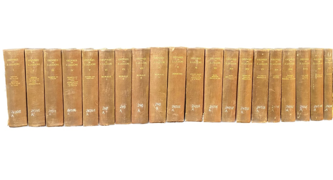 OEUVRES DE S. LIGOURI, 20 VOLUMES, 1876 (1 of 8)