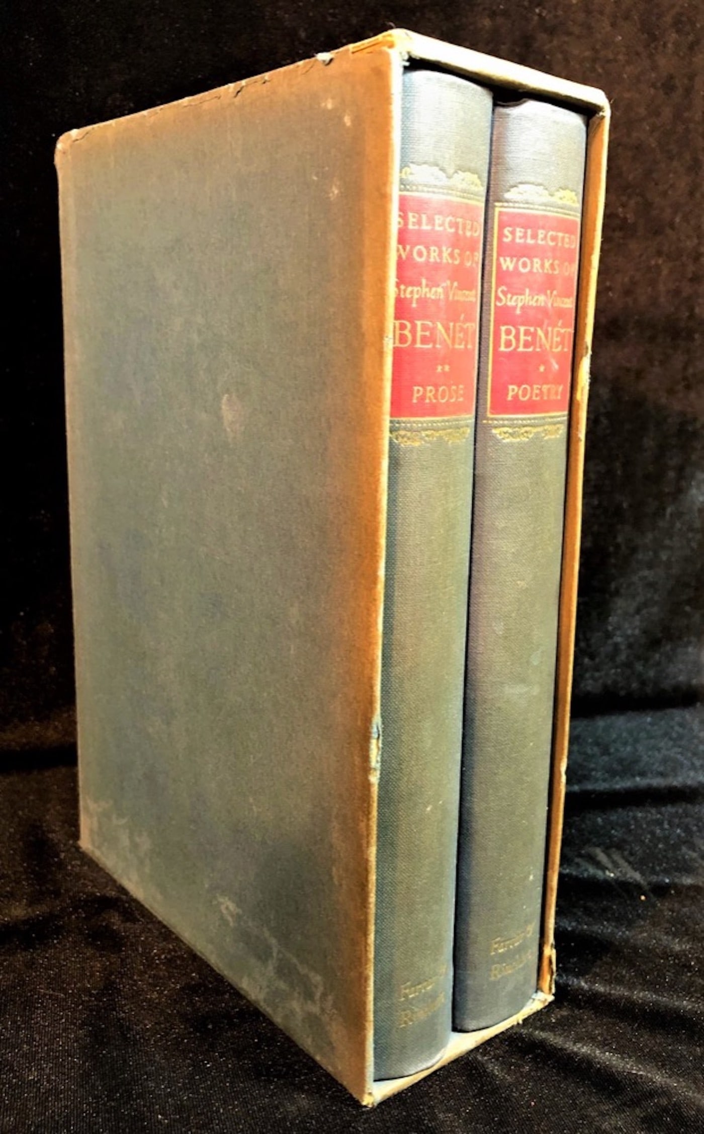 THE SELECTED WORKS OF STEPHEN VINCENT BENET: POETRY AND PROSE, PUBLISHED BY FARRAR AND RINEHART, NEW (1 of 6)