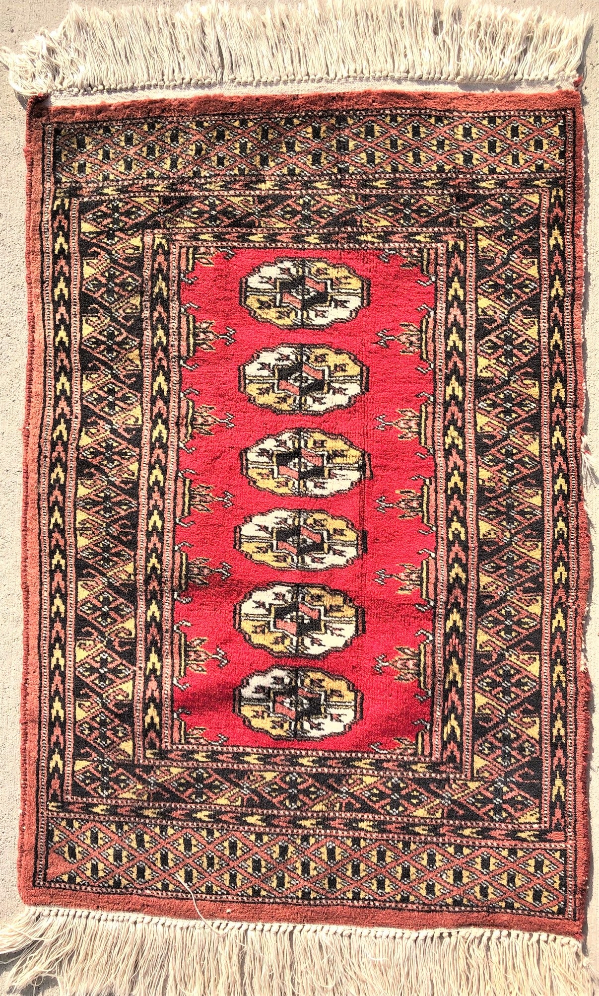 BUKHARA TEKKE HAND KNOTTED RUG – 2.0 x 2.11 (1 of 8)