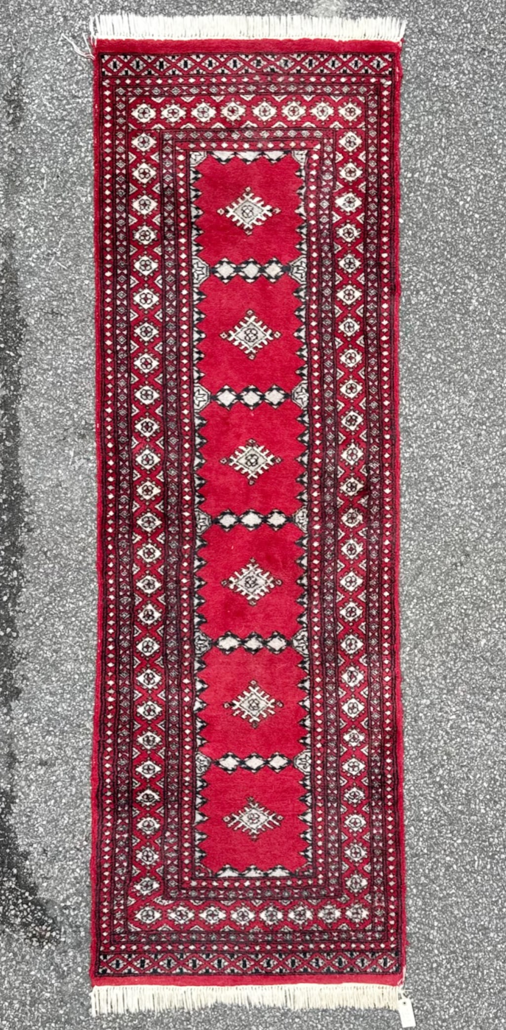 VINTAGE JALDAR HAND KNOTTED WOOL RUNNER, 2.8 x 8.2 (81cm x 249cm) (1 of 5)