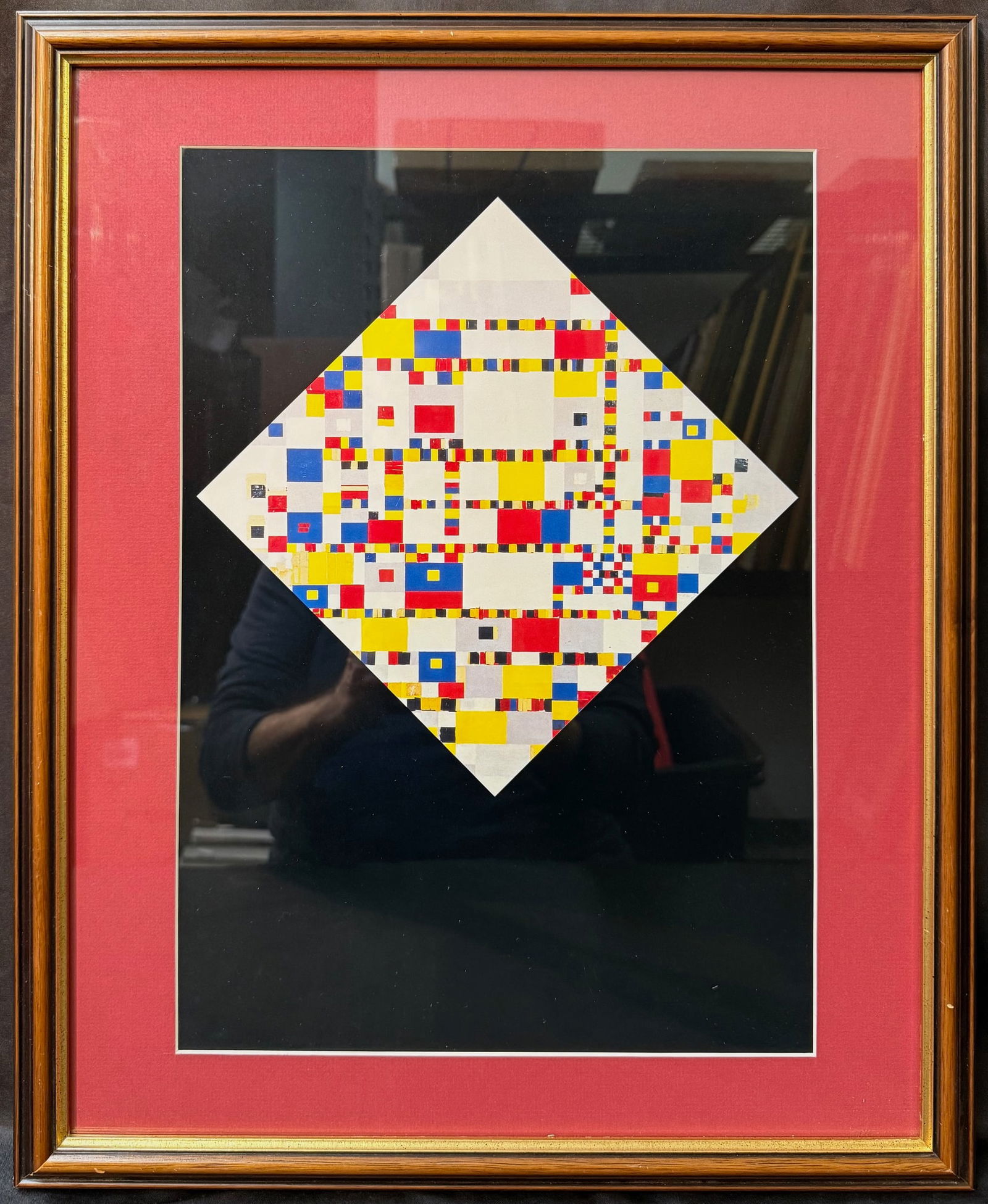 PIET MONDRIAN (1872-1944) LITHOGRAPH TITLED VICTORY BOOGIE WOOGIE, 18IN x 22IN (46cm x 56cm): Piet Mondrian (1872-1944) authorized lithograph titled Victory Boogie Woogie and it is after the original which was painted in 1943-1944 and is now part of a private collection. This vibrant and metic