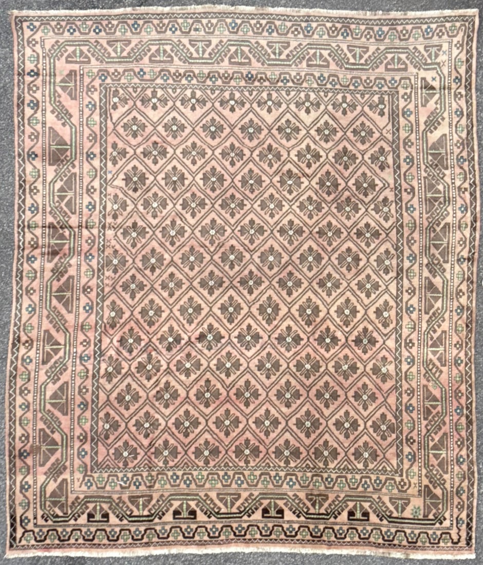 ANTIQUE PERSIAN BAKHTIARI HAND KNOTTED RUG, 10.0 x 11.9 (305cm x 358cm) (1 of 5)