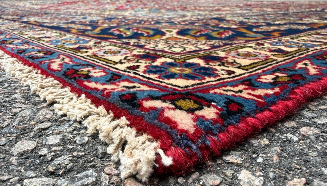 ANTIQUE PERSIAN NAJAFABAD HAND KNOTTED RUG, 10.3 x 13.7 (312cm x 414cm) - 4