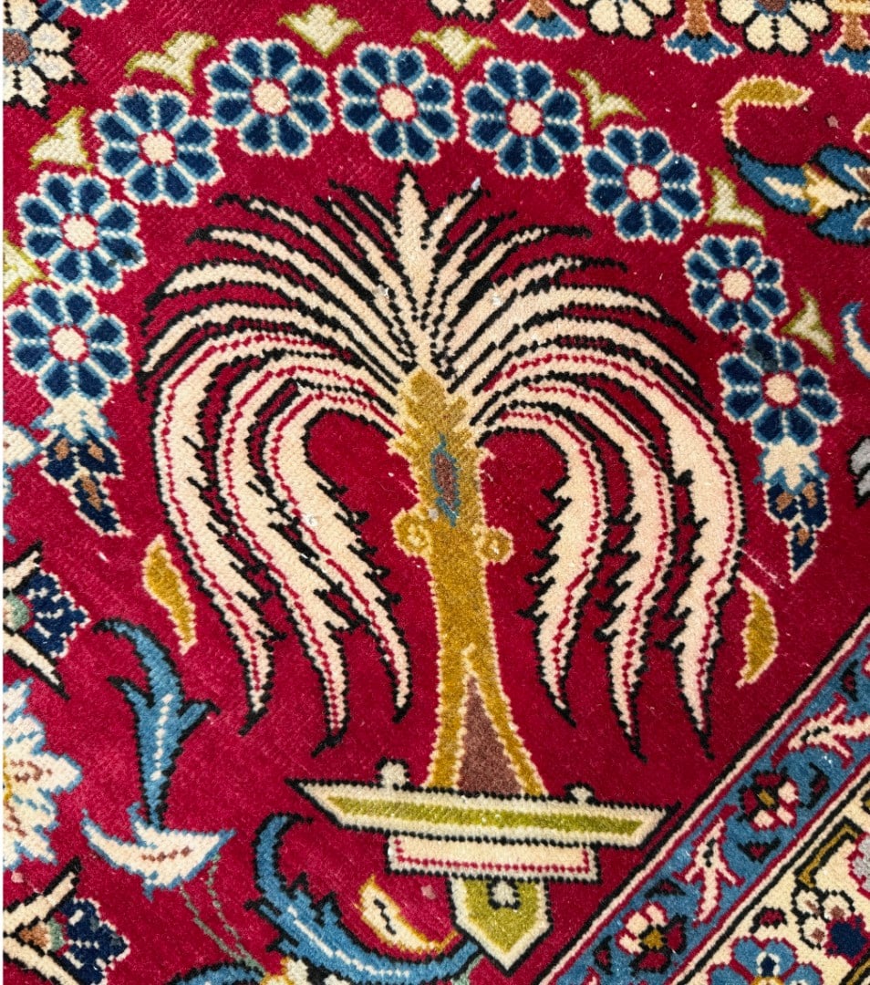 ANTIQUE PERSIAN NAJAFABAD HAND KNOTTED RUG, 10.3 x 13.7 (312cm x 414cm) - 6