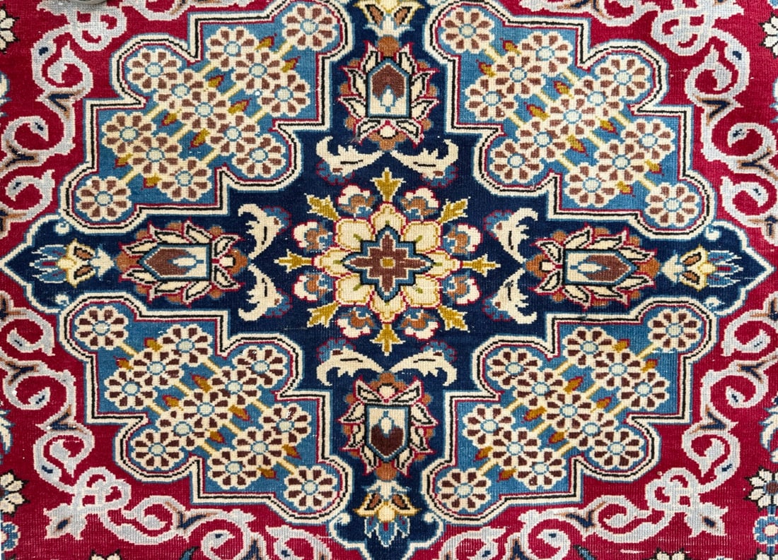 ANTIQUE PERSIAN NAJAFABAD HAND KNOTTED RUG, 10.3 x 13.7 (312cm x 414cm) - 7
