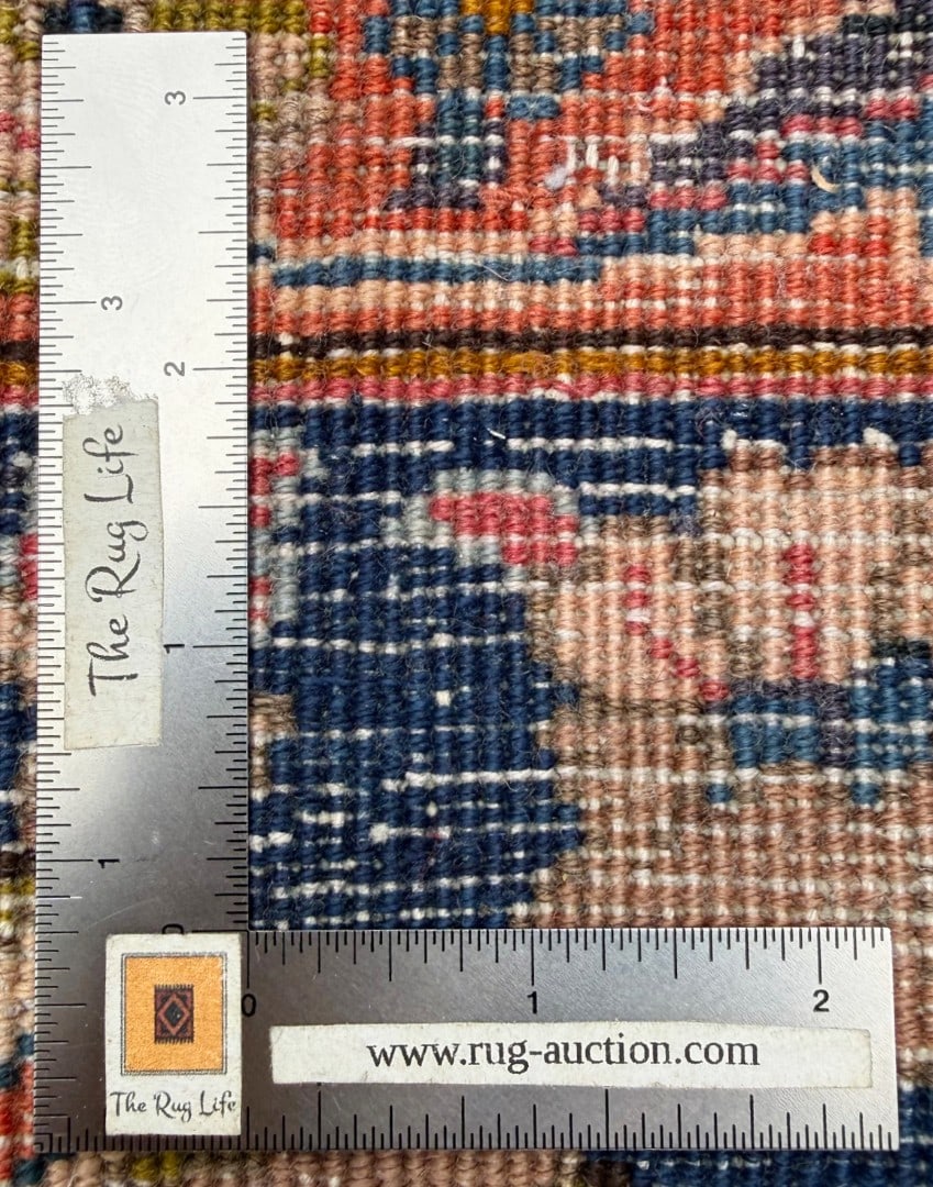 VINTAGE SIGNED PERSIAN KASHMAR HAND KNOTTED RUG, 9.5 x 12.6 (287cm x 381cm) - 6
