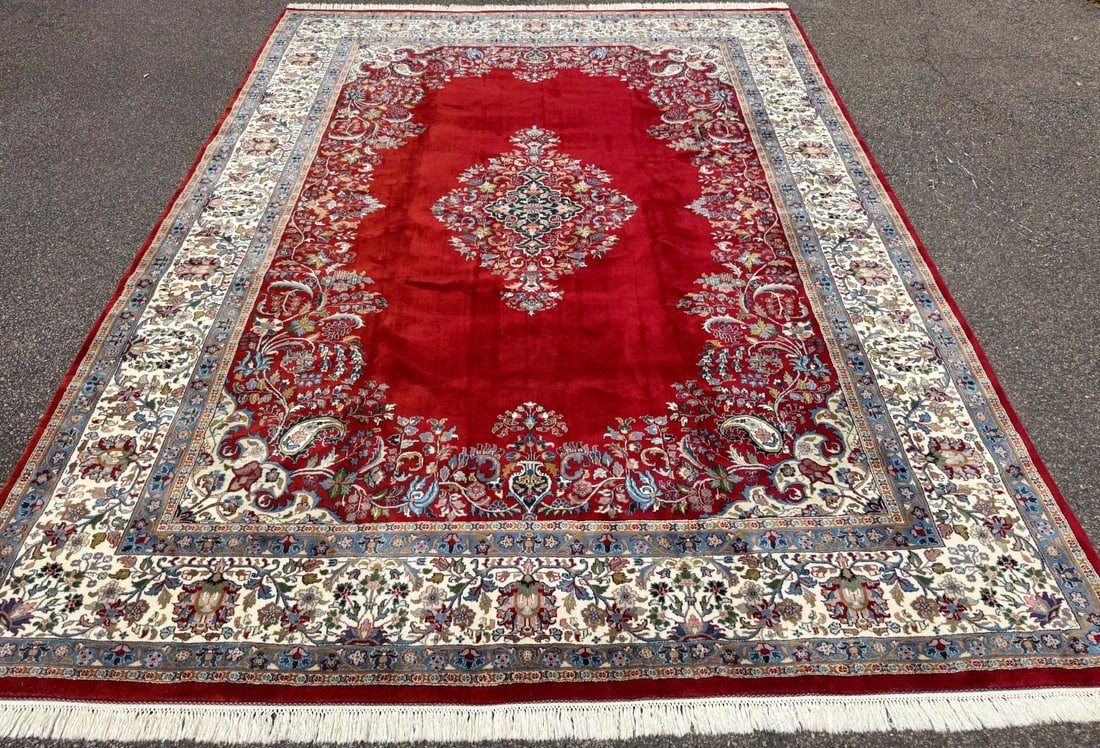 NEW KERMAN HAND KNOTTED RUG, 9.1 x 12.4 (277cm x 376cm) - 2