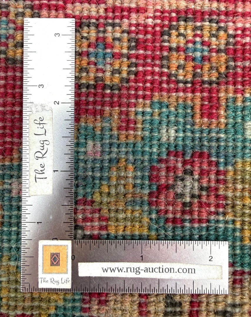 SIGNED PERSIAN TABRIZ RUG, MASTER WORKSHOP MEDALLION RUG WITH GOLDEN FIELD, HAND KNOTTED, 9.8 x 1... - 7