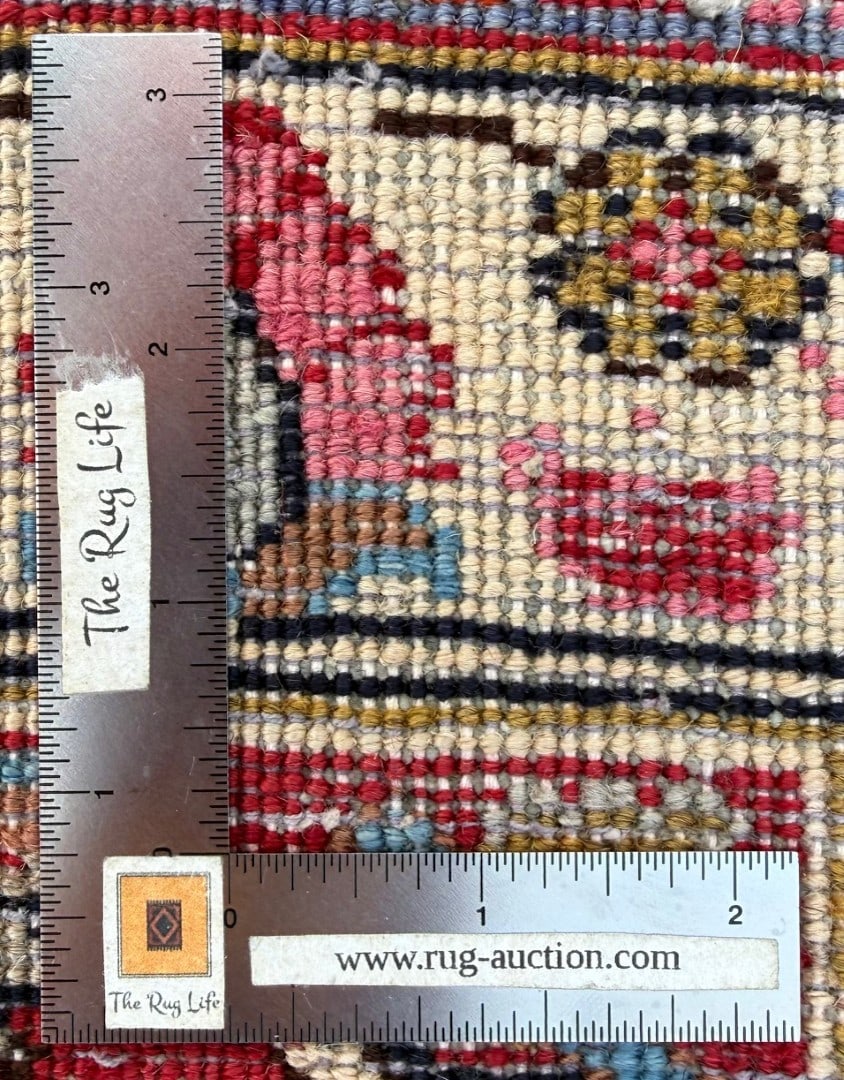 SIGNED PERSIAN KASHAN PICTORIAL HAND KNOTTED RUG, 9.8 x 12.3 (295cm x 373cm) - 9