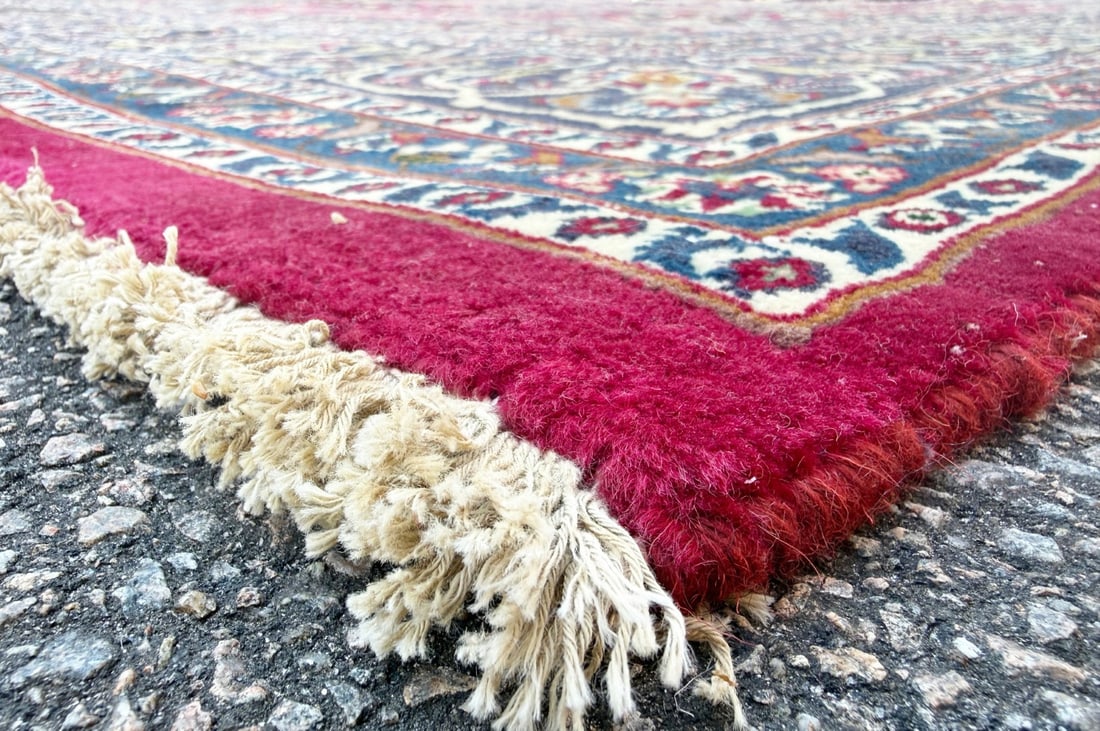 VINTAGE PERSIAN MASHAD HAND KNOTTED RUG, 9.9 x 12.7 (297cm x 384cm) - 4