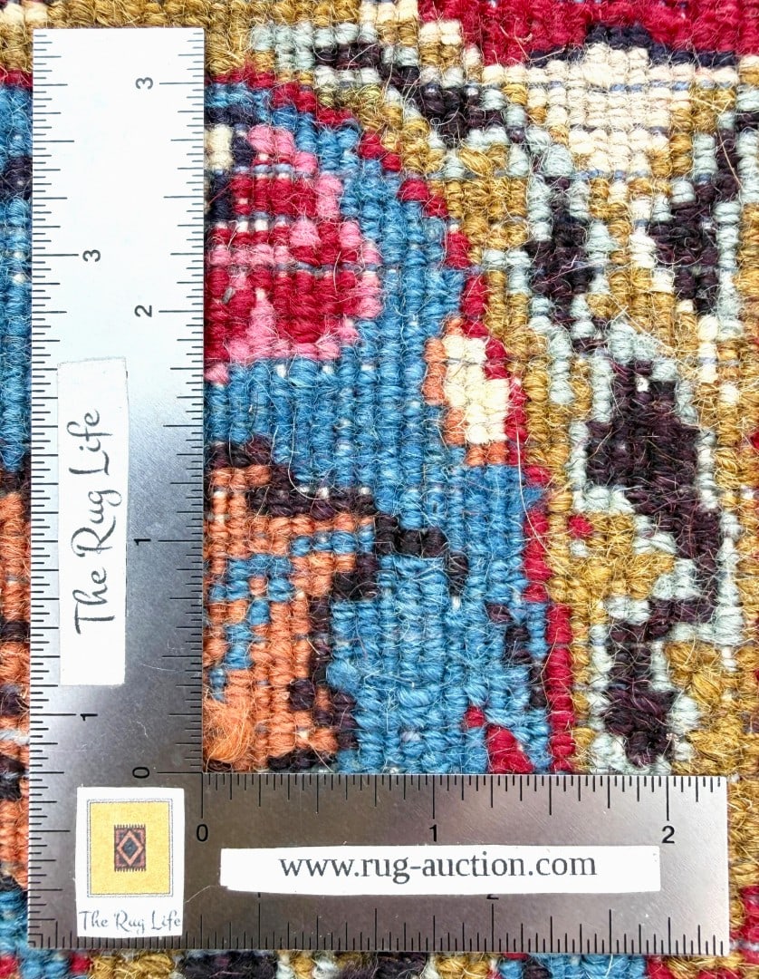 SIGNED VINTAGE PERSIAN MASHAD HAND KNOTTED RUG, 8.3 x 11.2 (251cm x 340cm) - 6