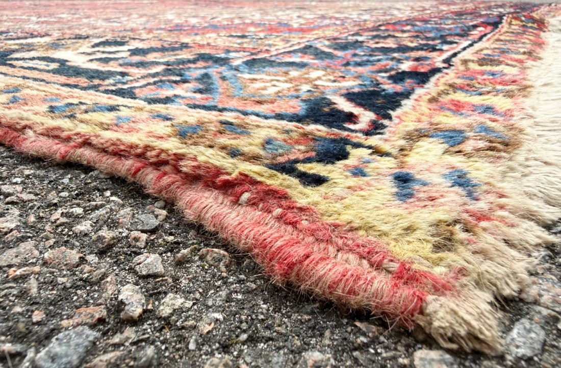 VINTAGE PERSIAN HERIZ HAND KNOTTED RUG, 8.8 x 11.2 (264cm x 340cm) - 4