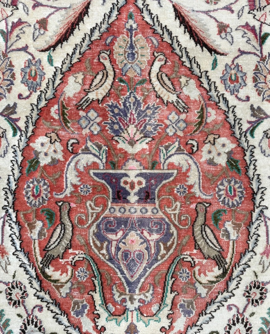 ANTIQUE PERSIAN HAJI JALILI TABRIZ RUG, 7.9 x 11.0 (231cm x 335cm) - 7
