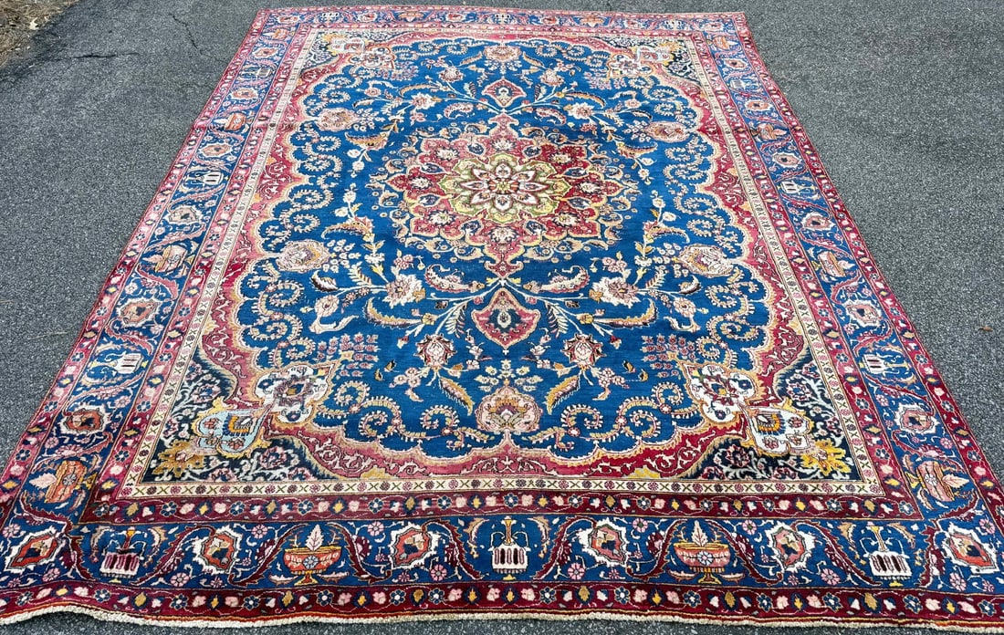VINTAGE PERSIAN KERMAN HAND KNOTTED RUG, 9.3 x 12.0 (282cm x 366cm) - 2