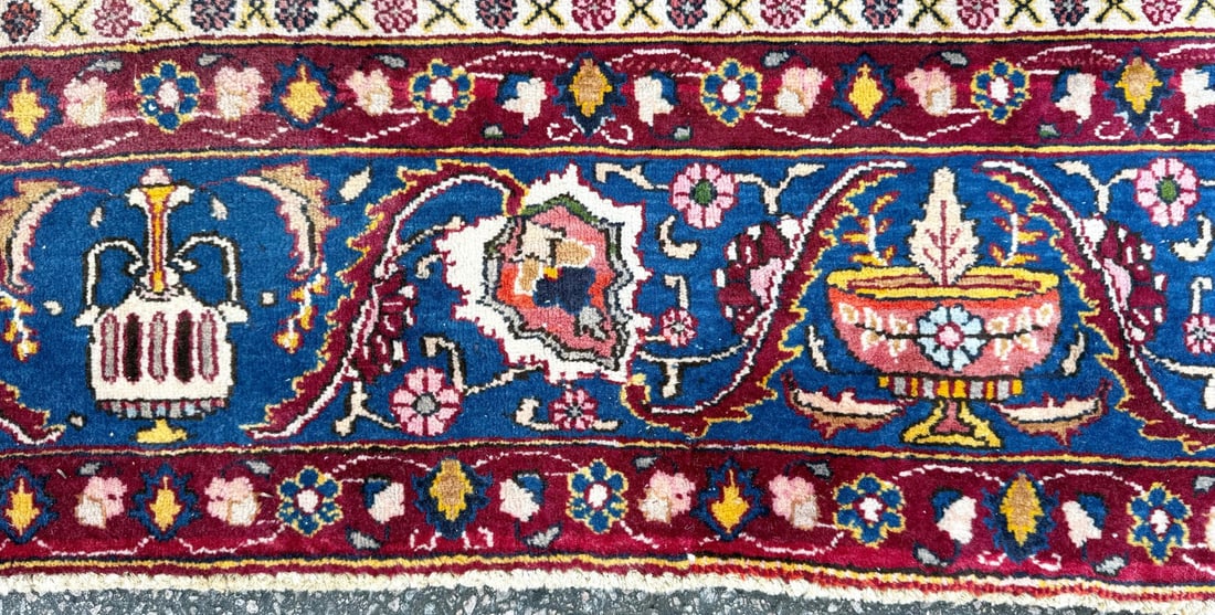 VINTAGE PERSIAN KERMAN HAND KNOTTED RUG, 9.3 x 12.0 (282cm x 366cm) - 7