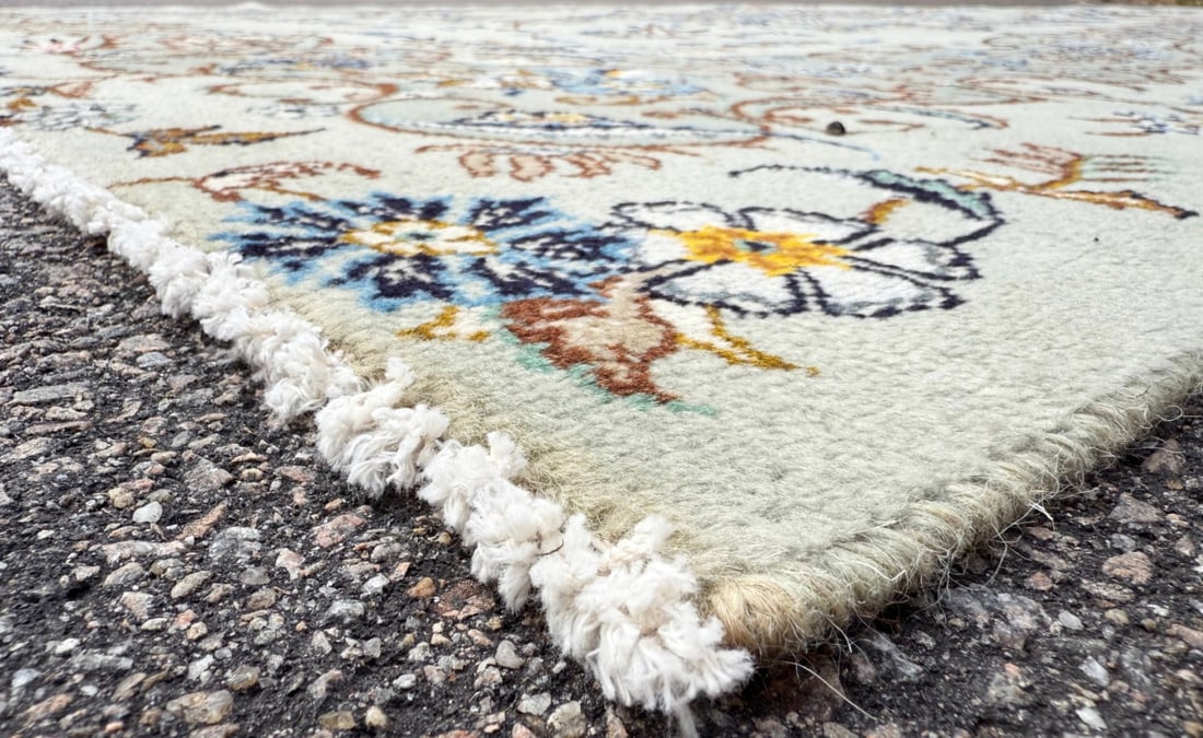 VINTAGE PERSIAN NAIN HAND KNOTTED RUG, 9.0 x 11.7 (274cm x 353cm) - 4