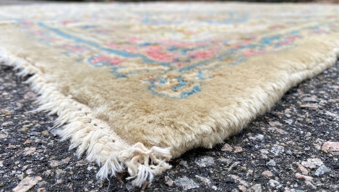 MANSION SIZED VINTAGE PERSIAN KERMAN HAND KNOTTED RUG WITH 200+ KPSI, 9.9 x 18.5 (300cm x 561cm) - 4
