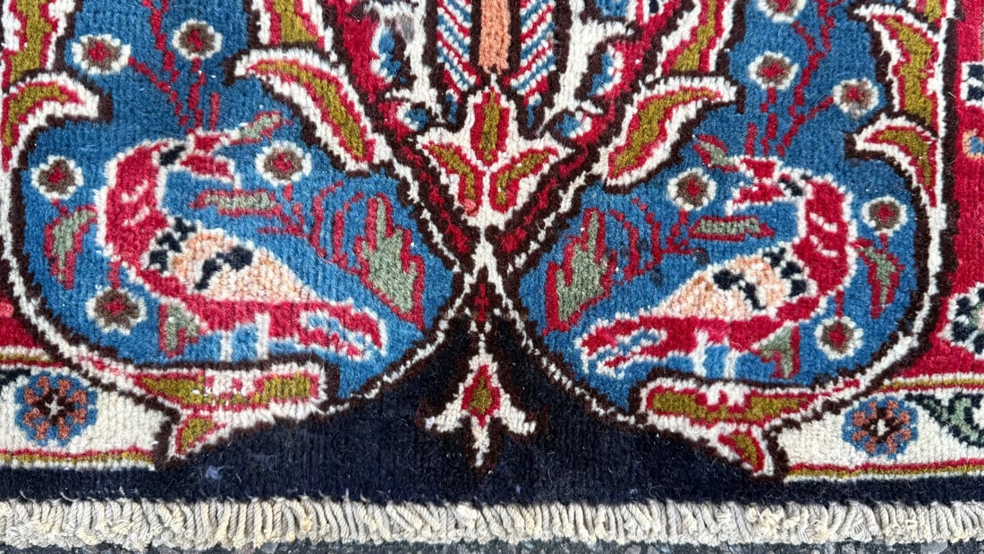 VINTAGE PERSIAN KASHMAR ARCHEOLOGY HAND KNOTTED RUG, 9.5 x 12.0 (287cm x 366cm) - 4