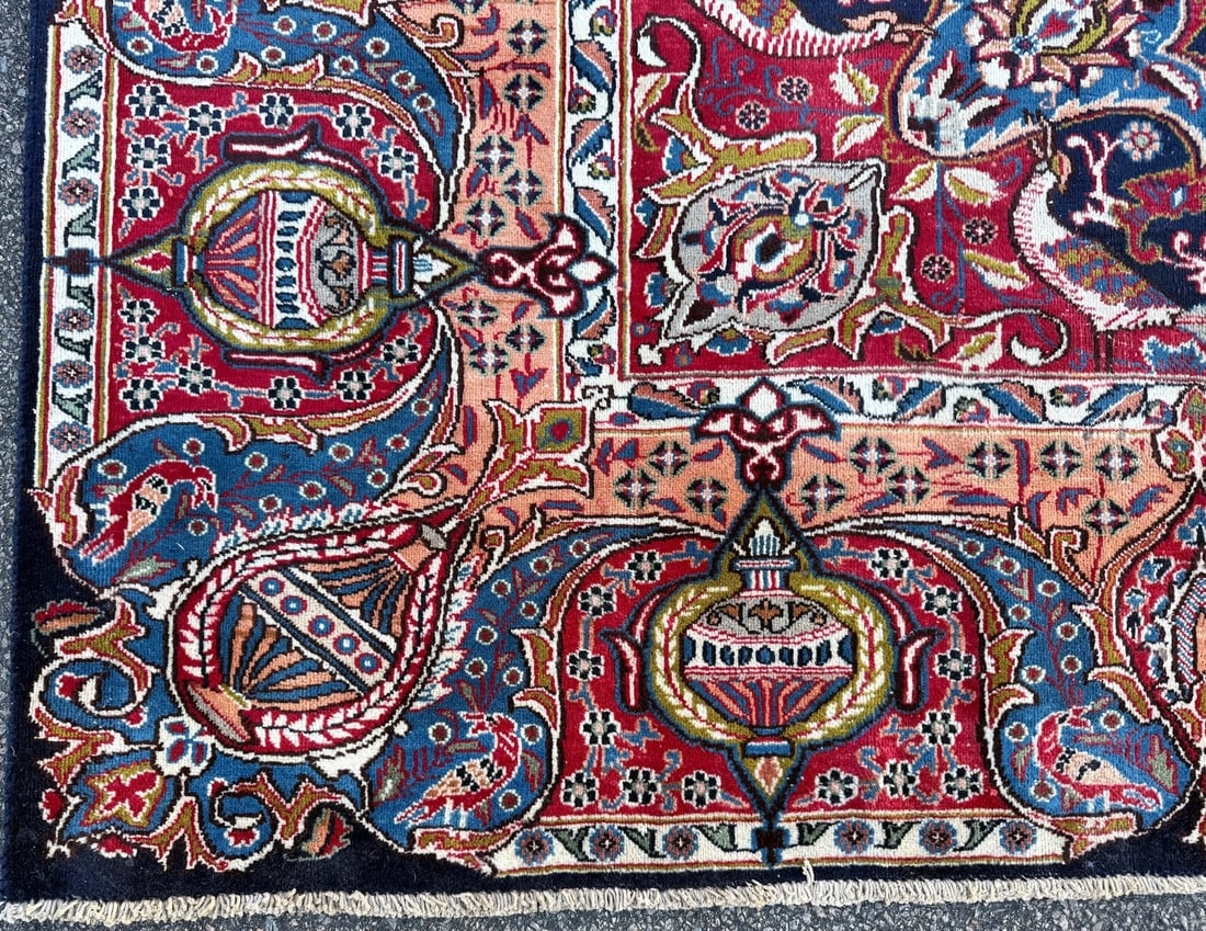 VINTAGE PERSIAN KASHMAR ARCHEOLOGY HAND KNOTTED RUG, 9.5 x 12.0 (287cm x 366cm) - 5