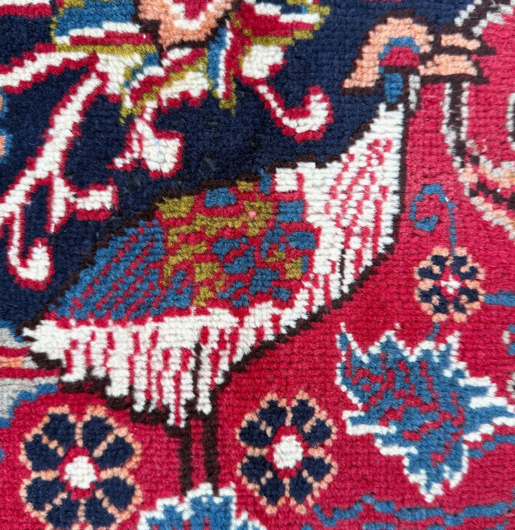 VINTAGE PERSIAN KASHMAR ARCHEOLOGY HAND KNOTTED RUG, 9.5 x 12.0 (287cm x 366cm) - 7
