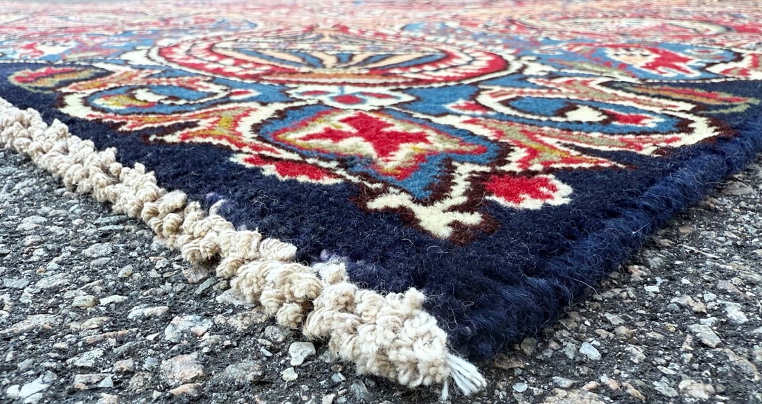 VINTAGE PERSIAN KASHMAR ARCHEOLOGY HAND KNOTTED RUG, 9.5 x 12.0 (287cm x 366cm) - 8