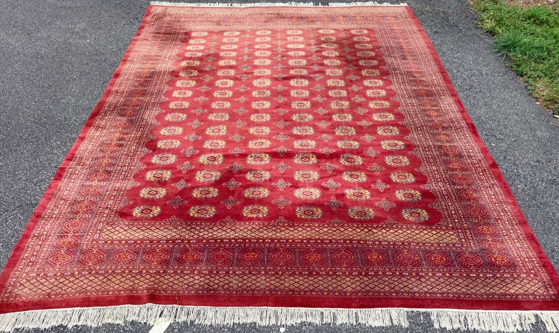 BUKHARA HAND KNOTTED RUG, 9.5 x 12.0 (287cm x 366cm) - 2