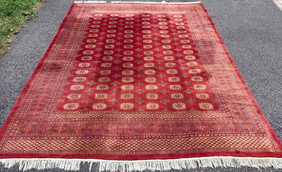 BUKHARA HAND KNOTTED RUG, 9.5 x 12.0 (287cm x 366cm) - 3