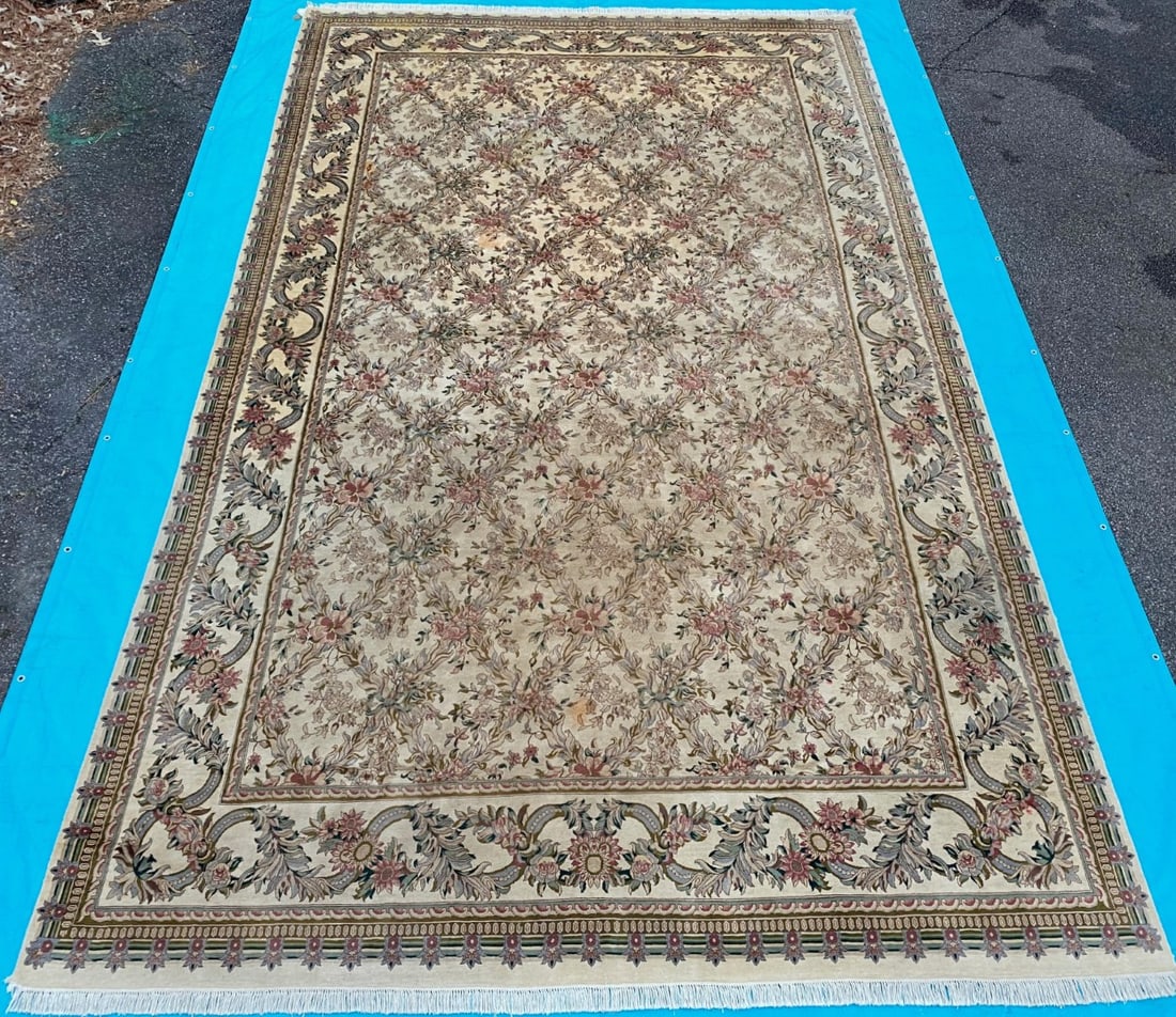 MANSION SIZED TABRIZ HAND KNOTTED RUG WITH 300+ KPSI, 10.0 x 17.0 (305cm x 518cm) - 2