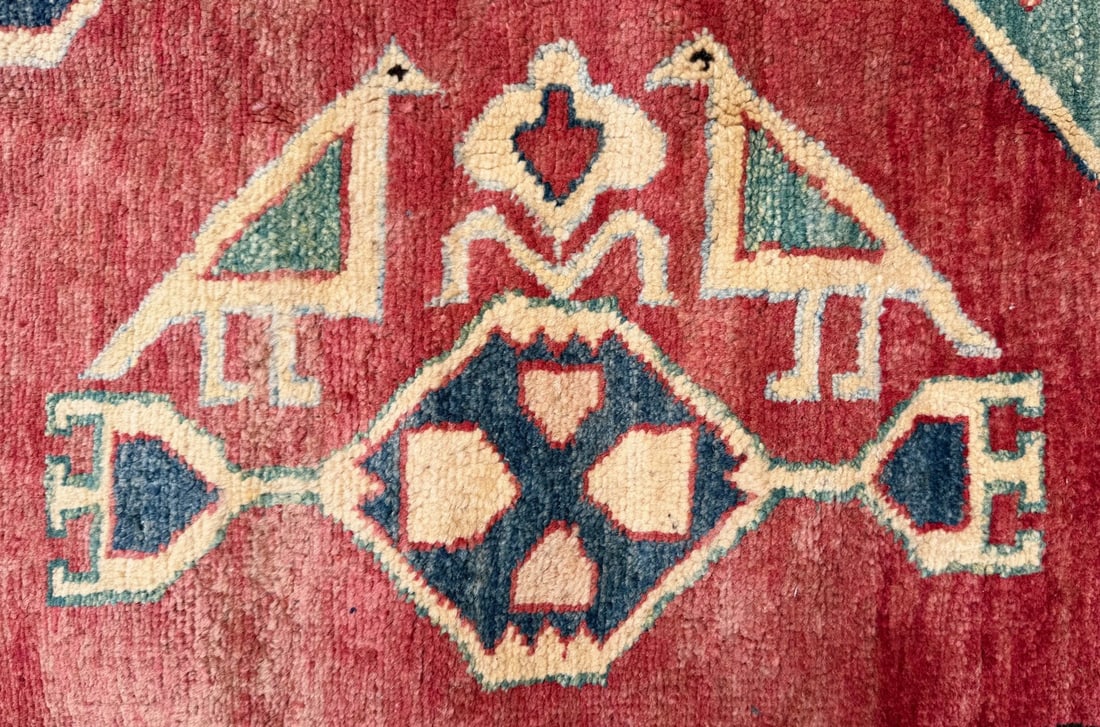 CAUCASIAN KAZAK HAND KNOTTED RUG, 6.10 x 9.11 (208cm x 302cm) - 4