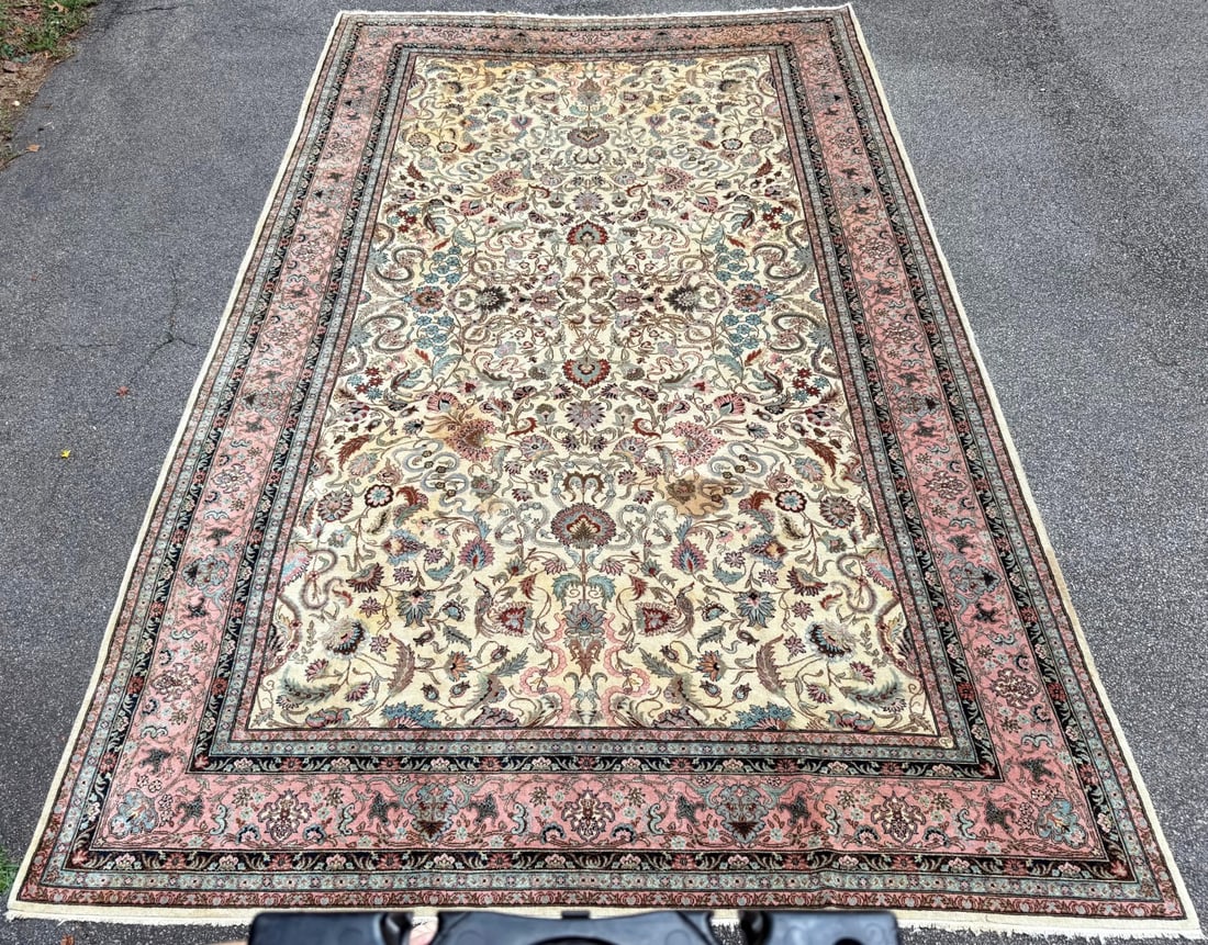 MANSION SIZED PERSIAN KASHAN HAND KNOTTED RUG, 10.10 x 20.10 (330cm x 635cm) - 2