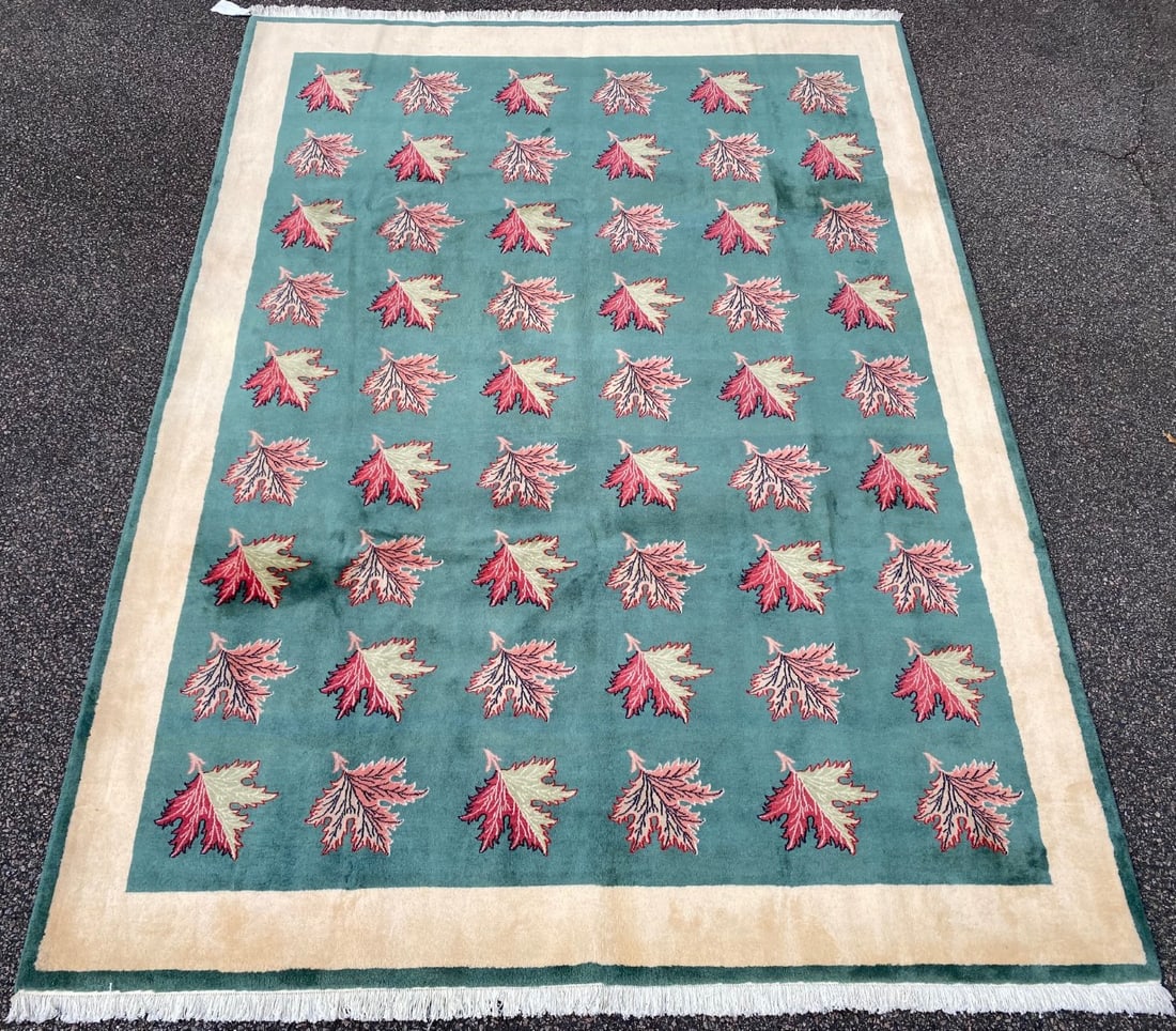 MODERN, NEW PERSIAN HAND KNOTTED RUG WITH 200+ KPSI, 7.0 x 9.5 (213cm x 287cm) - 3