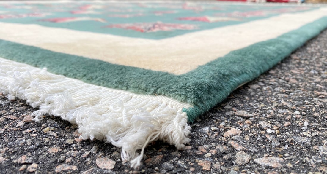 MODERN, NEW PERSIAN HAND KNOTTED RUG WITH 200+ KPSI, 7.0 x 9.5 (213cm x 287cm) - 4