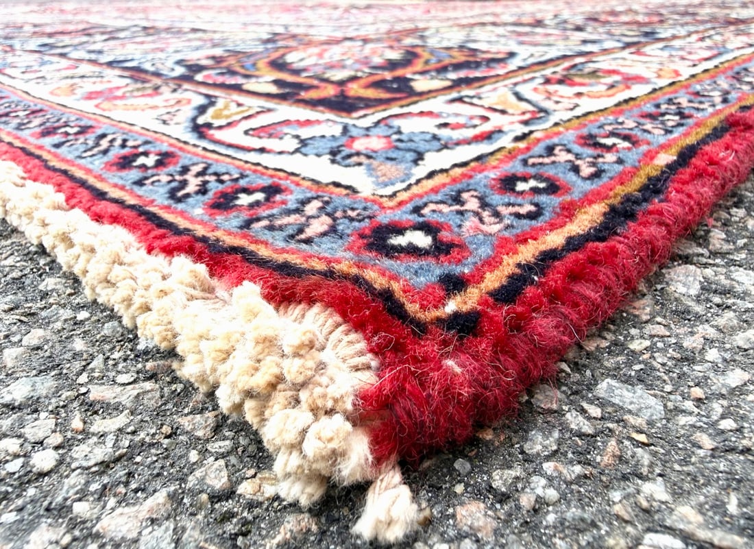 VINTAGE PERSIAN KASHMAR ARCHEOLOGY HAND KNOTTED RUG, 9.5 x 12.5 (287cm x 378cm) - 4