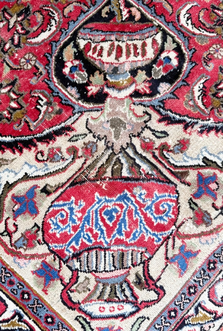 VINTAGE PERSIAN KASHMAR ARCHEOLOGY HAND KNOTTED RUG, 9.5 x 12.5 (287cm x 378cm) - 5