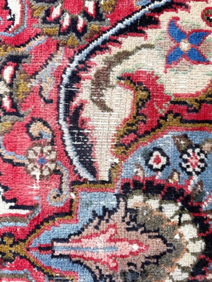 VINTAGE PERSIAN KASHMAR ARCHEOLOGY HAND KNOTTED RUG, 9.5 x 12.5 (287cm x 378cm) - 6