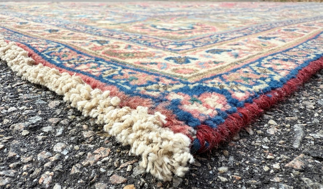 ANTIQUE PERSIAN KASHAN HAND KNOTTED RUG, 9.5 x 12.7 (287cm x 384cm) - 4