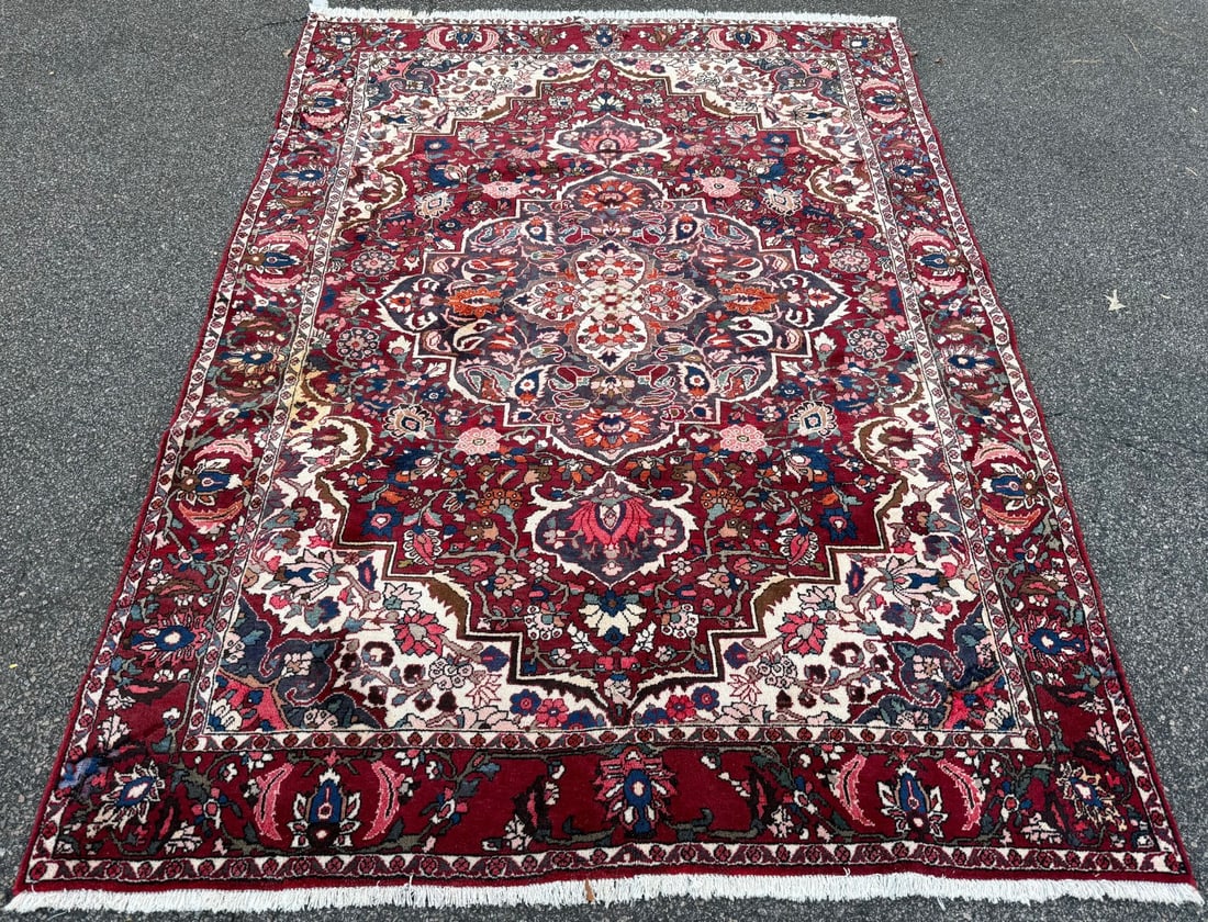 PERSIAN BAKHTIARI HAND KNOTTED RUG, 6.10 x 9.7 (208cm x 292cm) - 3