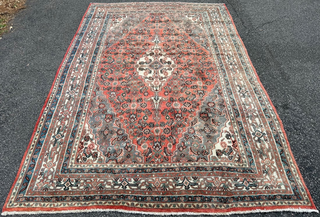 ANTIQUE PERSIAN BIDJAR HAND KNOTTED RUG, 7.0 x 10.4 (213cm x 315cm) - 3