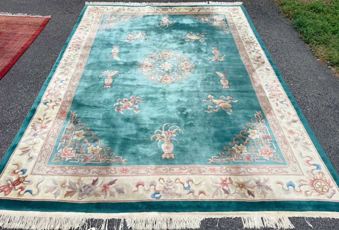 SINO ART DECO HAND KNOTTED RUG, 9.0 x 12.3 (274cm x 373cm) - 2