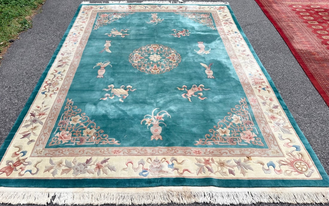 SINO ART DECO HAND KNOTTED RUG, 9.0 x 12.3 (274cm x 373cm) - 3