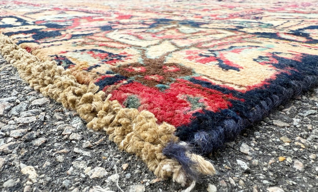 ANTIQUE PERSIAN KASHMAR PICTORIAL HAND KNOTTED RUG, 9.6 x 12.3 (290cm x 373cm) - 9